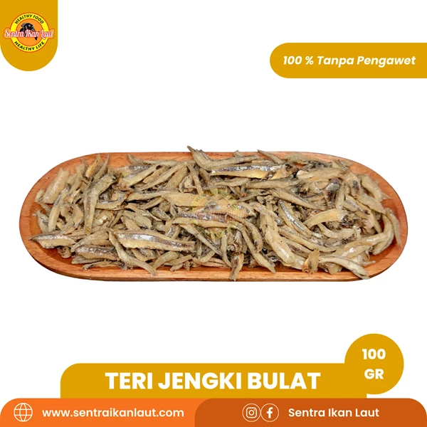 Dried Anchovy Jengki Round Medan Salted Fish 100 Gram