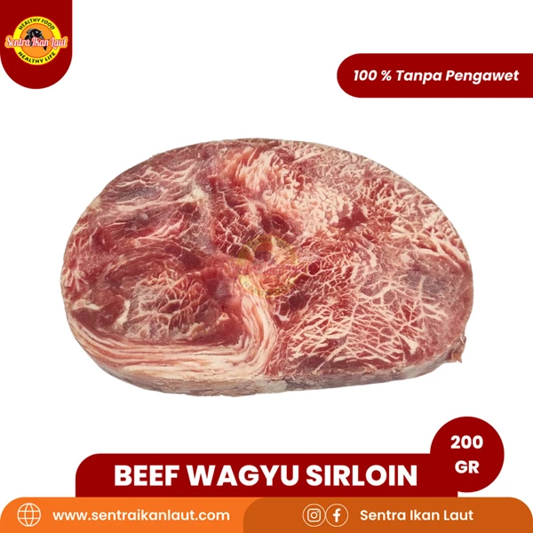 Daging Sapi Wagyu Sirloin Premium 200 Gram